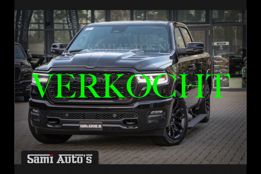 Dodge Ram 1500 LIMITED NIGHT H.O 540PK 706 Nm | XB9 | MASSAGE | BOM VOL | CREW CAB | DUBBELE CABINE | GRIJSKENTEKEN | €99950,- EXCL BTW | VOORRAAD 2267 - 7663