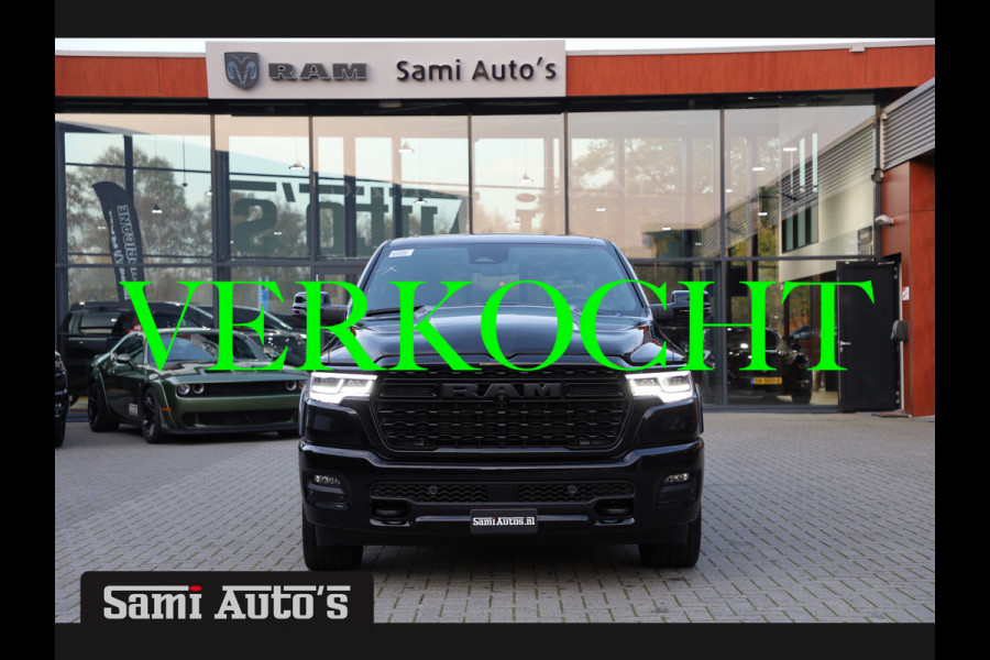 Dodge Ram 1500 LIMITED NIGHT H.O 540PK 706 Nm | XB9 | MASSAGE | BOM VOL | CREW CAB | DUBBELE CABINE | GRIJSKENTEKEN | €99950,- EXCL BTW | VOORRAAD 2267 - 7663