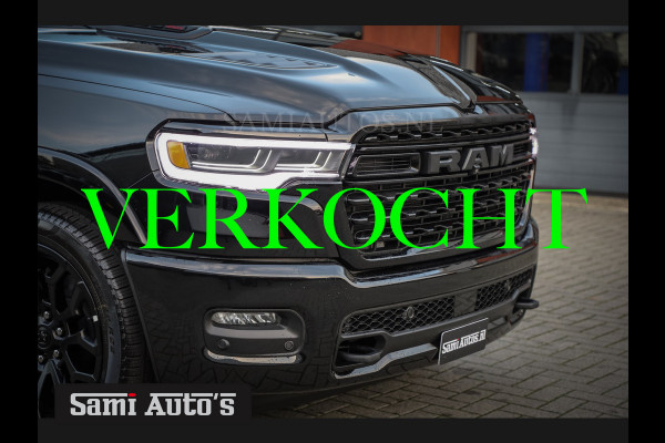 Dodge Ram 1500 LIMITED NIGHT H.O 540PK 706 Nm | XB9 | MASSAGE | BOM VOL | CREW CAB | DUBBELE CABINE | GRIJSKENTEKEN | €99950,- EXCL BTW | VOORRAAD 2267 - 7663