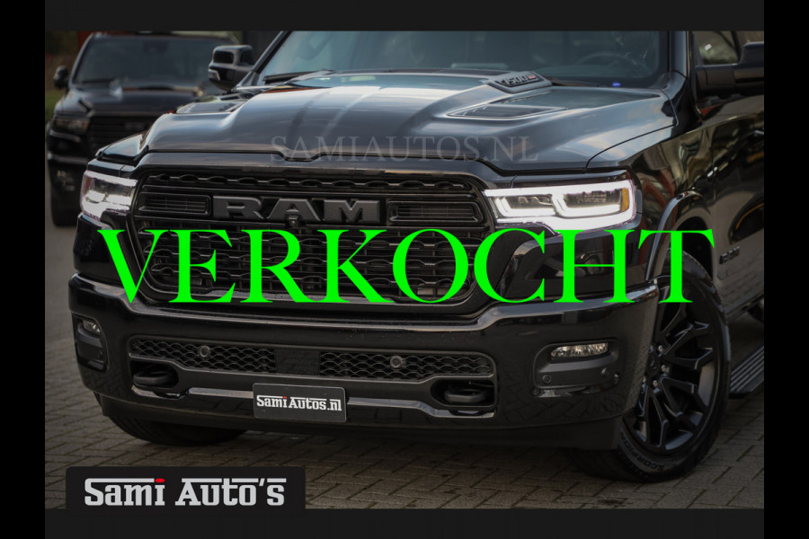 Dodge Ram 1500 LIMITED NIGHT H.O 540PK 706 Nm | XB9 | MASSAGE | BOM VOL | CREW CAB | DUBBELE CABINE | GRIJSKENTEKEN | €99950,- EXCL BTW | VOORRAAD 2267 - 7663