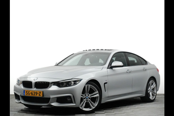 BMW 4 Serie Gran Coupé M-sport Aut8 (leer,panodak,xenon,keyless,stoelverwarming)