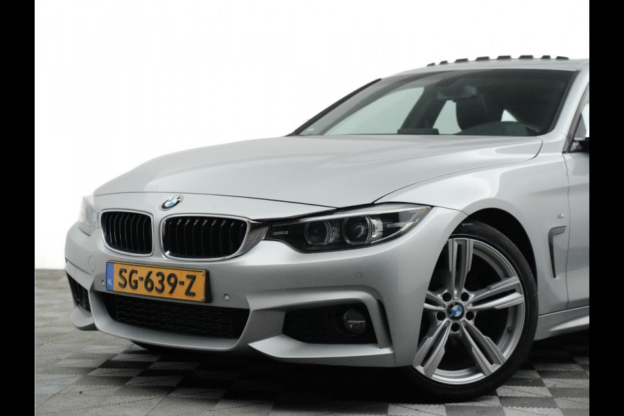 BMW 4 Serie Gran Coupé M-sport Aut8 (leer,panodak,xenon,keyless,stoelverwarming)