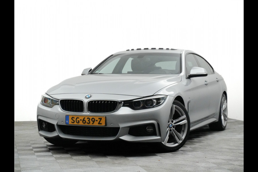 BMW 4 Serie Gran Coupé M-sport Aut8 (leer,panodak,xenon,keyless,stoelverwarming)