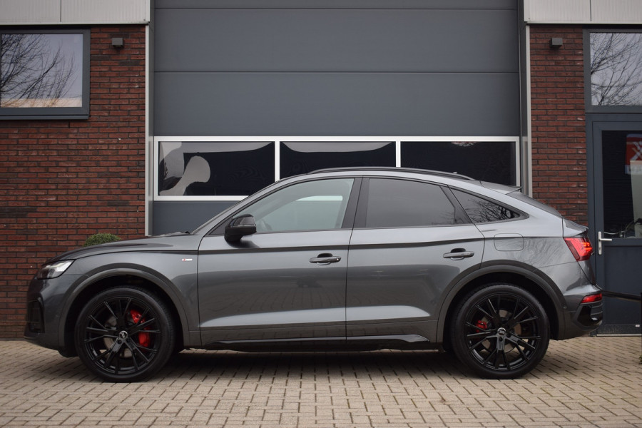 Audi Q5 Sportback 55 TFSI e S edition | Luchtvering | Pano | Trekhaak | B&O | HUD | 21"