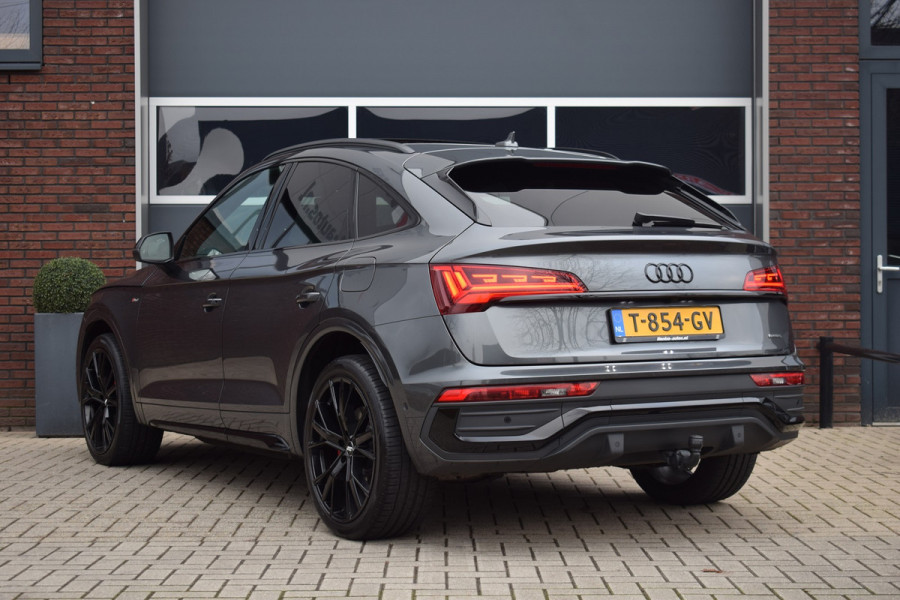 Audi Q5 Sportback 55 TFSI e S edition | Luchtvering | Pano | Trekhaak | B&O | HUD | 21"