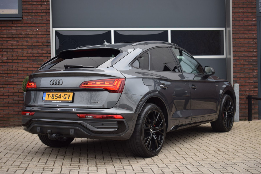 Audi Q5 Sportback 55 TFSI e S edition | Luchtvering | Pano | Trekhaak | B&O | HUD | 21"