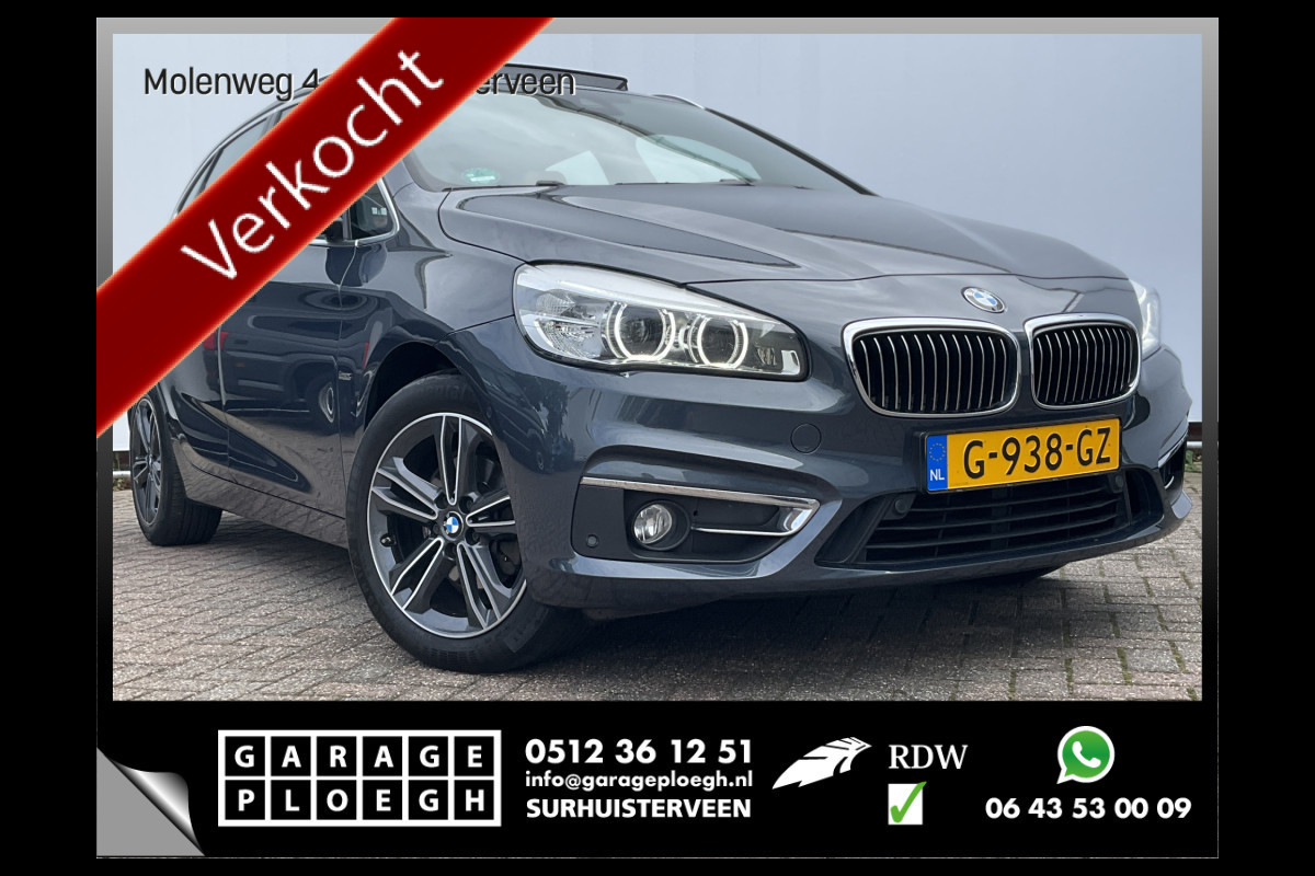 BMW 2 Serie Active Tourer 218d Luxury HUD Pano Trekhaak Leder Elek.klep VOL OPTIES!