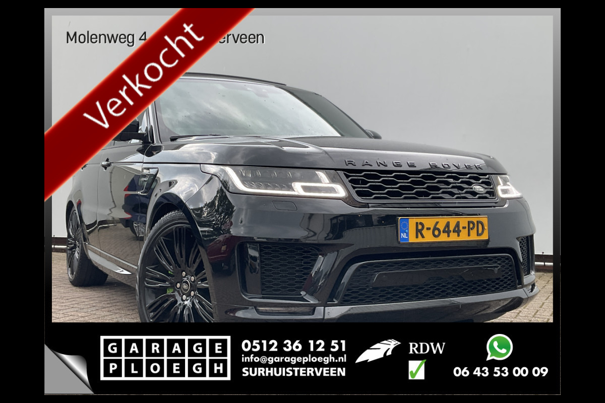 Land Rover Range Rover Sport P400e 444pk HSE Dynamic Stealth Laser LED Carbon Soft close