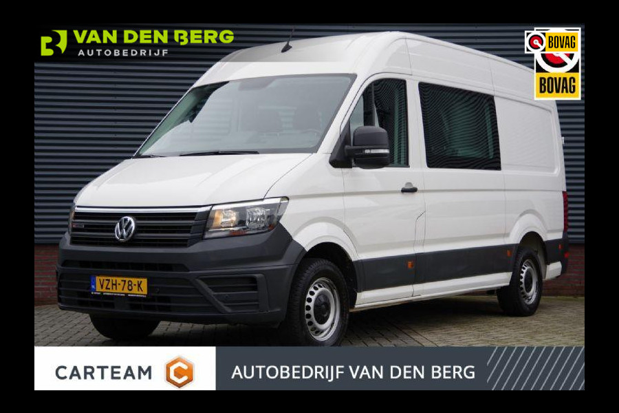 Volkswagen Crafter 35 2.0 TDI L3H3(L2H2) DC-7P 4Motion, 140PK, TREKHAAK, LEDER, NAVI, CRUISE, PARKEERSENSOREN, APPLE CARPLAY, 4X4, 4WD, AWD