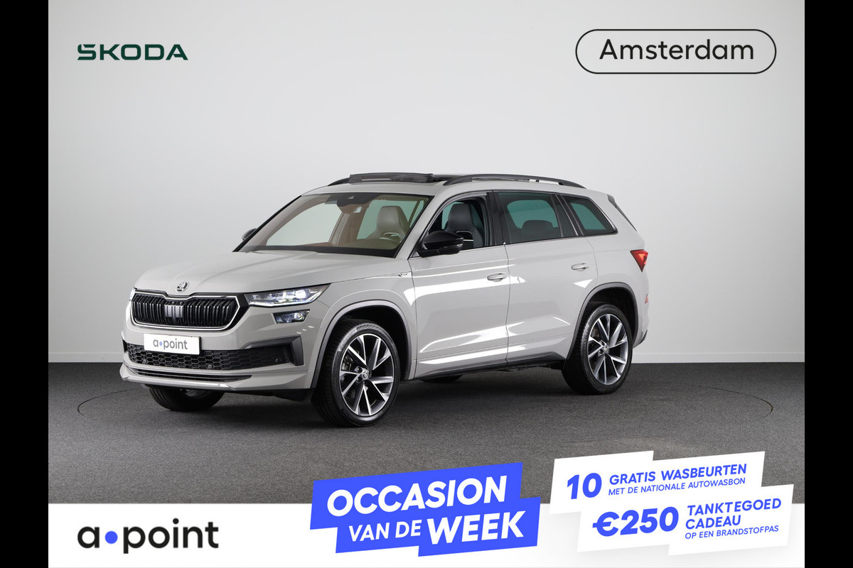 Škoda Kodiaq 1.5 TSI Sportline Business 150PK automaat (DSG) | Panoramadak | Virtual cockpit | Navigatie | 20"inch | Parkeersesnoren