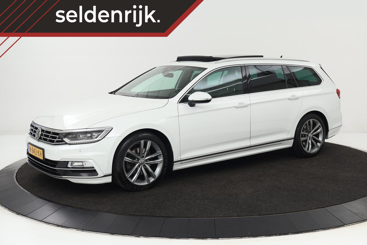 Volkswagen Passat 1.8 TSI R-line | Panoramadak | Dynaudio | Standkachel | Carplay | Massage | Alcantara | LED Plus | Trekhaak | Stoelverwarming | Adaptive cruise | Camera | Navigatie | Dodehoek detectie