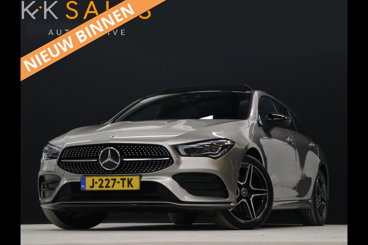 Mercedes-Benz CLA-Klasse Shooting Brake 250 e Sport AMG Limited *EINDEJAARSAANBIEDING* [SCHUIFKANTELDAK, MEMORY SEATS, DIGITAL DASH, LEDER,  APPLE CARPLAY, ELEC STOELEN, CAMERA, FLIPPERS, STOELVERWARMING, NIEUWSTAAT]