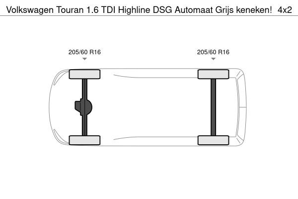 Volkswagen Touran 1.6 TDI Highline DSG Automaat Grijs keneken!