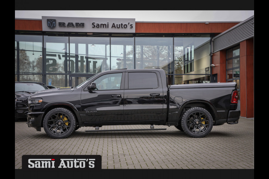 Dodge Ram PREMIUM NIGHT EDITION | MAY 2025 BOM VOL + 14.4 INCH SCHERM | LUCHTVERING | HUD | HURRICAN 420PK 636 Nm TWIN TURBO | PRIJS MET L DUBBELE CABINE | PICK UP | 5 PERSOONS | DC | GRIJSKENTEKEN | VOORRAAD NR 2232 - 3424