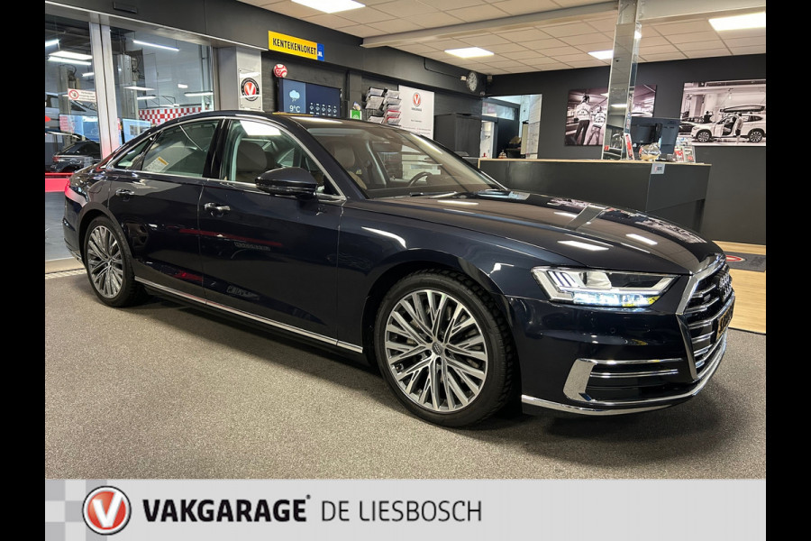 Audi A8 55 TFSI quattro / Leder / Navigatie / 20inch / B&O / stoel verwarming voor + achter.