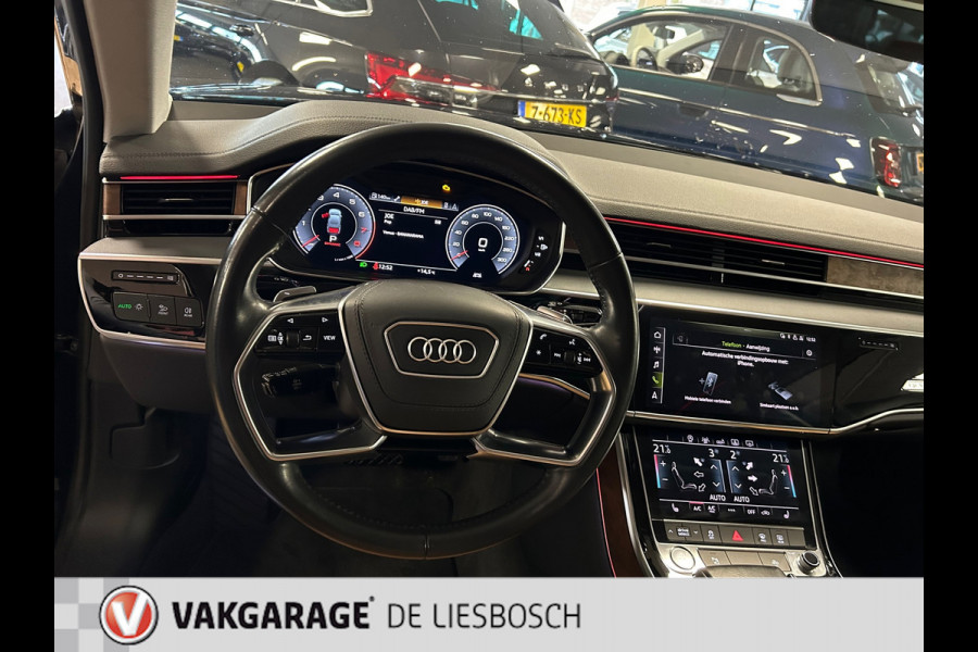 Audi A8 55 TFSI quattro / Leder / Navigatie / 20inch / B&O / stoel verwarming voor + achter.