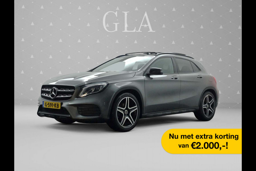 Mercedes-Benz GLA 180 AMG Night Edition Aut- Panodak I Sfeerverl. I Leer I Camera I Stoelverw.