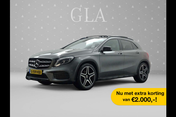 Mercedes-Benz GLA 180 AMG Night Edition Aut- Panodak I Sfeerverl. I Leer I Camera I Stoelverw.