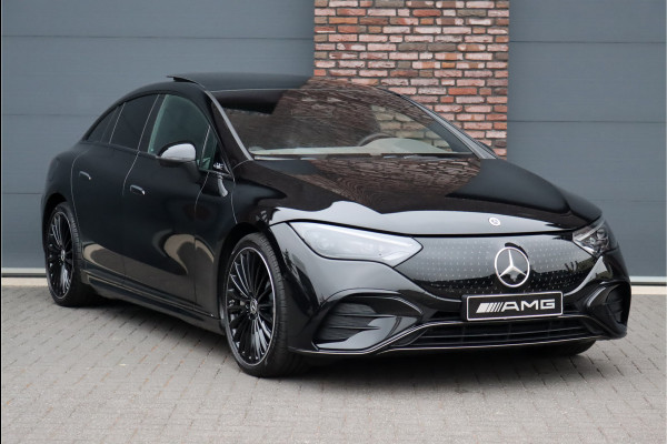 Mercedes-Benz EQE 500 4MATIC AMG Line 91 kWh | Hyperscreen | Achterasbesturing | Airmatic | Distronic+ | Stoelventilatie | Massage | Verwarmd Stuurwiel | Burmester | Digital Light | Panoramadak |