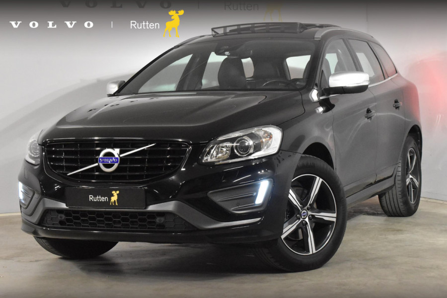 Volvo XC60 T5 245PK Automaat FWD R-Design / Panoramadak / Navigatie / Parkeersenoren V.&A. + Parkeercamera achter / Elek. verstelbare best. stoel met geheugen  / Stoelverwarming voor / Elek. bedienbare achterklep / Thuiskomer / Standkachel/