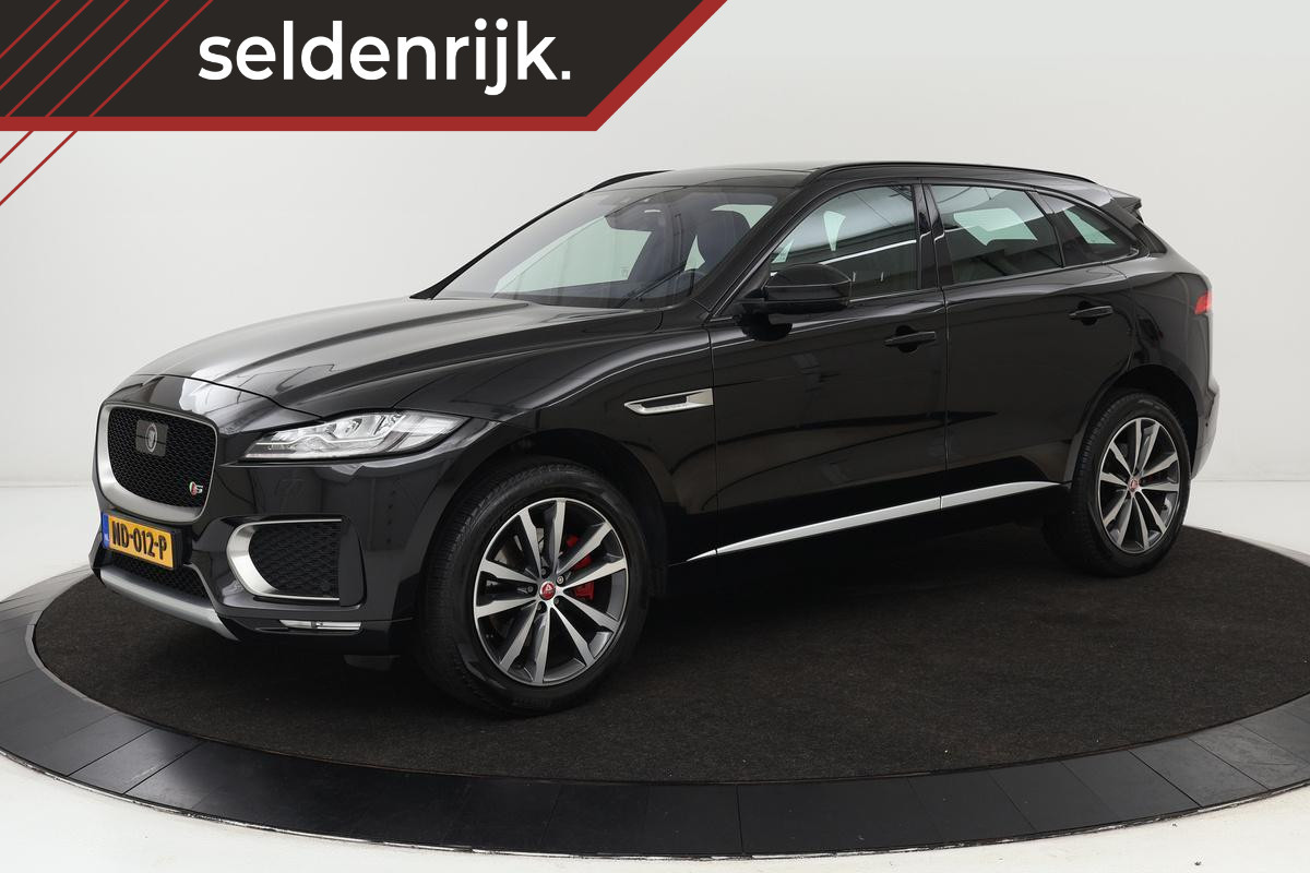 Jaguar F-Pace 3.0 S AWD 30d | Panoramadak | Head-Up | Trekhaak | Stoelverwarming | Leder | Meridian | Keyless | Camera | Navigatie