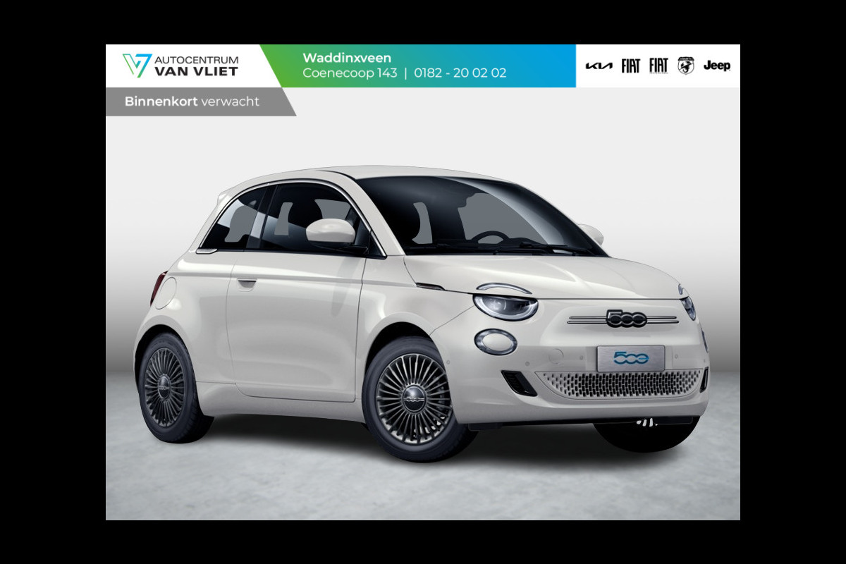 Fiat 500E Urban 42 kWh | Clima | Cruise | Apple Carplay | Camera | Stoelverwarming | 16"