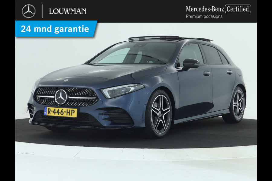 Mercedes-Benz A-Klasse 180 Business Solution AMG | Panoramadak | 5 spaaks Lichtmetalen velgen | MBUX wide screen | Navigatie | Parking support | Inclusief 24 maanden MB Certified garantie voor Europa.