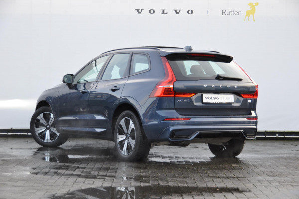 Volvo XC60 T6 350PK Long Range AWD Plus Dark / Adaptieve cruise control / Pilot Assist / Panoramisch schuif-kantel dak / Lederen bekleding / Elektrisch bedienbare voorstoelen met geheugen / Stoelverwarming voor en achter / Apple Carplay /