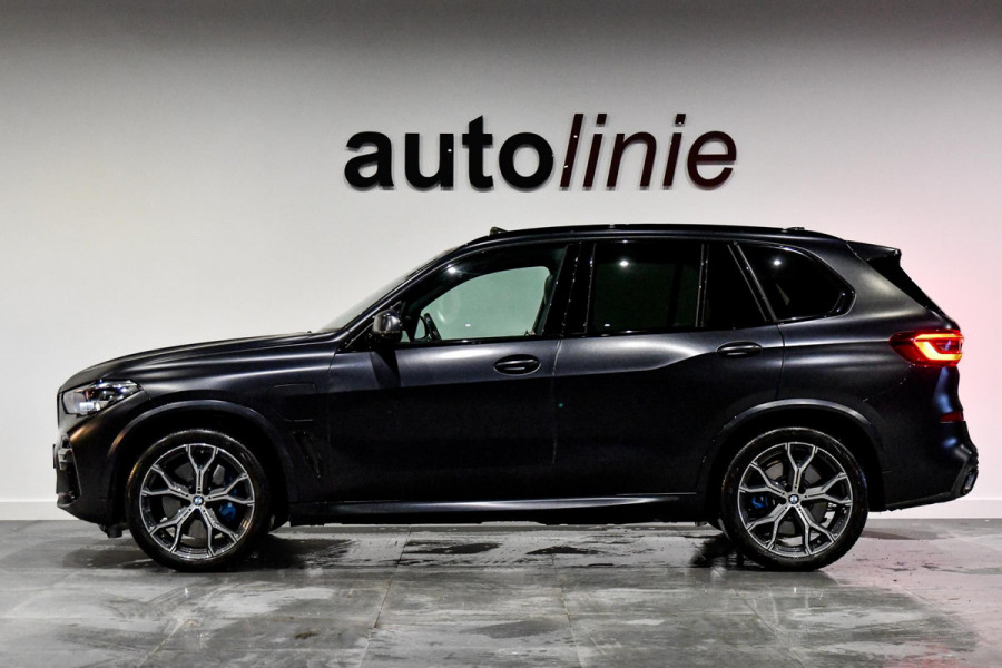 BMW X5 XDrive45e M-Sport. Aero, Luchtv, Pano, 360, HUD, ACC, Keyless, Trekhaak, H/K, Leder, Sfeer, 21'' CarPlay!