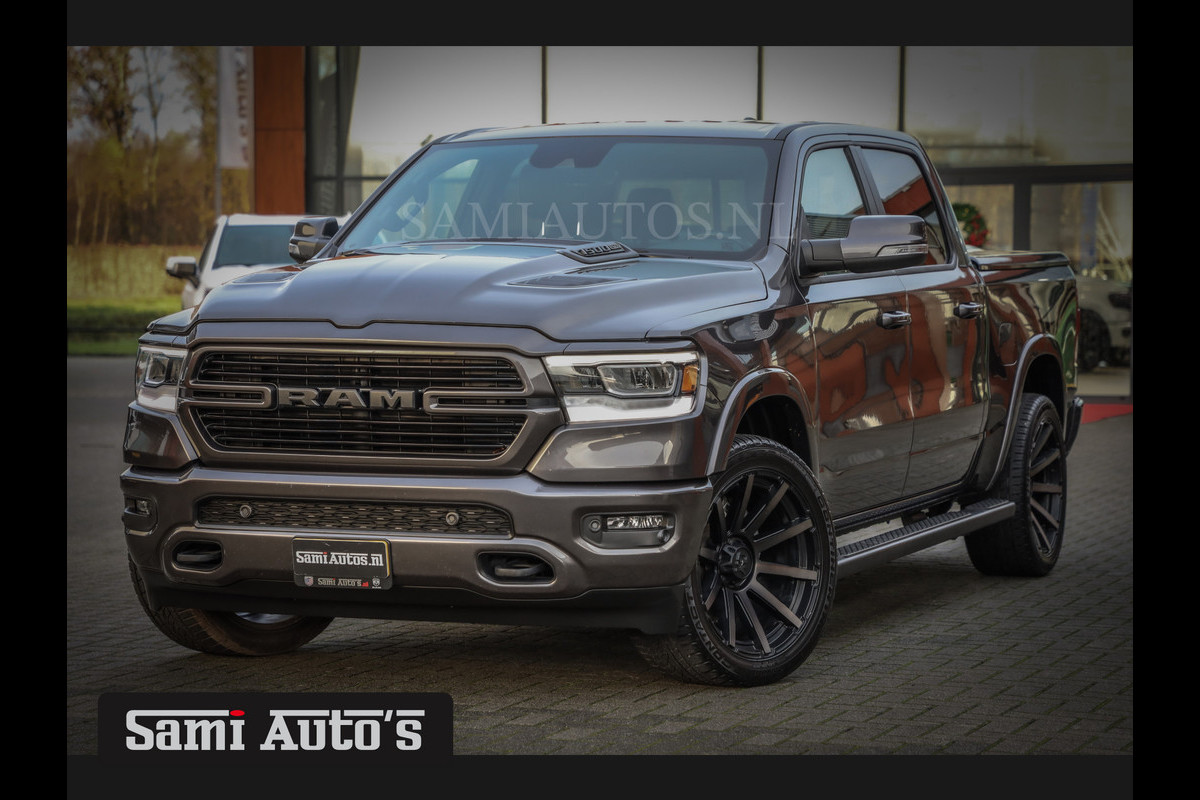 Dodge Ram 1500 SPORT | HEMI 5.7 V8 402 PK | KMC 22 INCH | 4x4 | LARAMIE | GRANITE CRYSTAL | DUBBELE CABINE | 5 PERSOONS PICK UP |