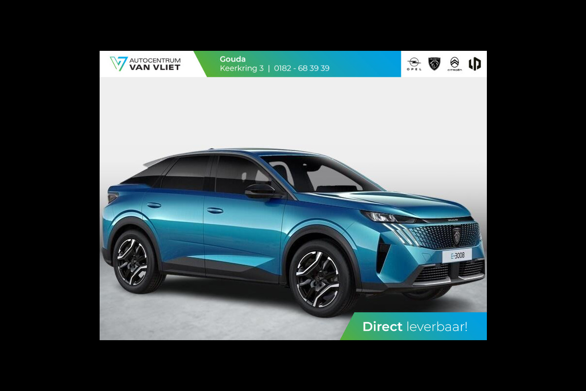 Peugeot E-3008 Allure Avantage EV 73 kWh 210pk | Warmtepomp | Panoramic navigation Pack | 360 vision & Drive Assist Pack