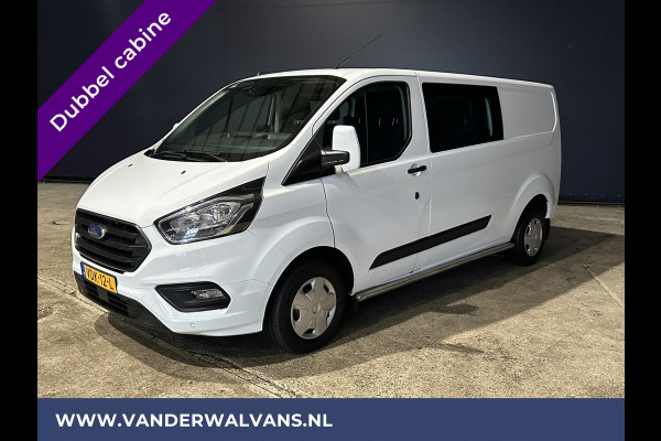 Ford Transit Custom 2.0 TDCI 130pk L2H1 Dubbele Cabine Euro6 Airco | 6-Zits | 2800kg Trekhaak Camera, LED, Cruisecontrol, Parkeersensoren, Verwarmde voorruit