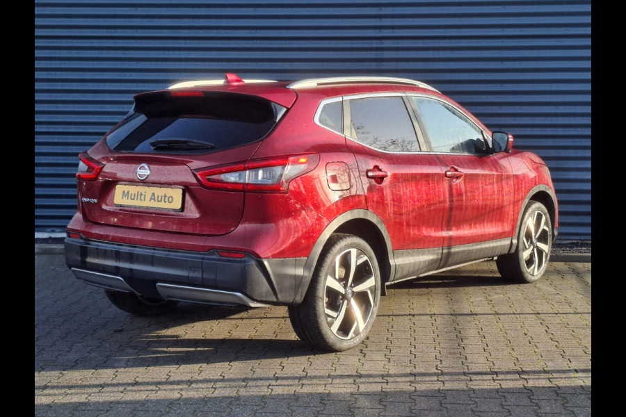 Nissan QASHQAI 1.3 DIG-T Tekna Automaat | Adaptive Cruise | BOSE Sound | Navigatie | Apple Carplay | 360 Camera | Half Lederen Bekleding | L.M. 19" | Stoelverwarming | DAB |