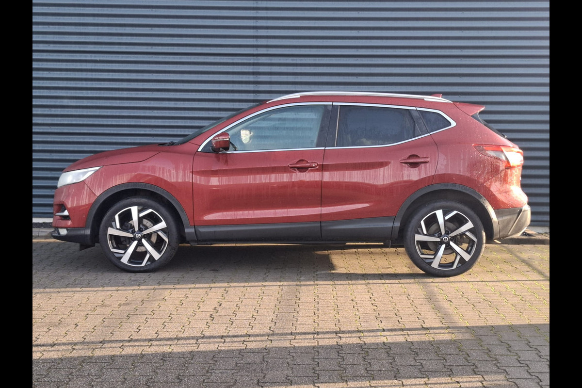 Nissan QASHQAI 1.3 DIG-T Tekna Automaat | Adaptive Cruise | BOSE Sound | Navigatie | Apple Carplay | 360 Camera | Half Lederen Bekleding | L.M. 19" | Stoelverwarming | DAB |