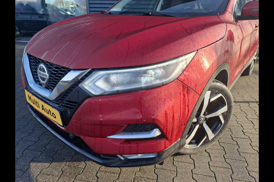 Nissan QASHQAI 1.3 DIG-T Tekna Automaat | Adaptive Cruise | BOSE Sound | Navigatie | Apple Carplay | 360 Camera | Half Lederen Bekleding | L.M. 19" | Stoelverwarming | DAB |