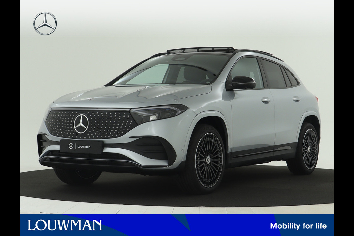 Mercedes-Benz EQA 250+ AMG Line 71 kWh | Nightpakket | Premium pakket | Winter pakket | Dodehoekassistent | Parkeerpakket met 360°-camera | GUARD 360° Voertuigbescherming Plus | Burmester Surround Sound systeem | EASY PACK achterklep |