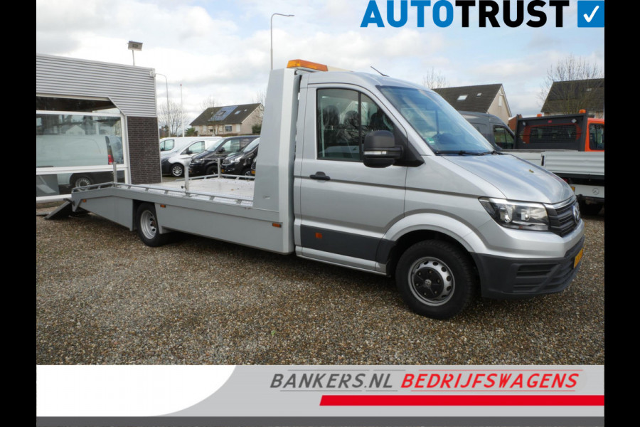 Volkswagen Crafter 2.0TDI 180PK, Dubbel Lucht, Airco, Tijhof opbouw, Oprijauto, Autotransporter luchtvering lier zwaaibalk