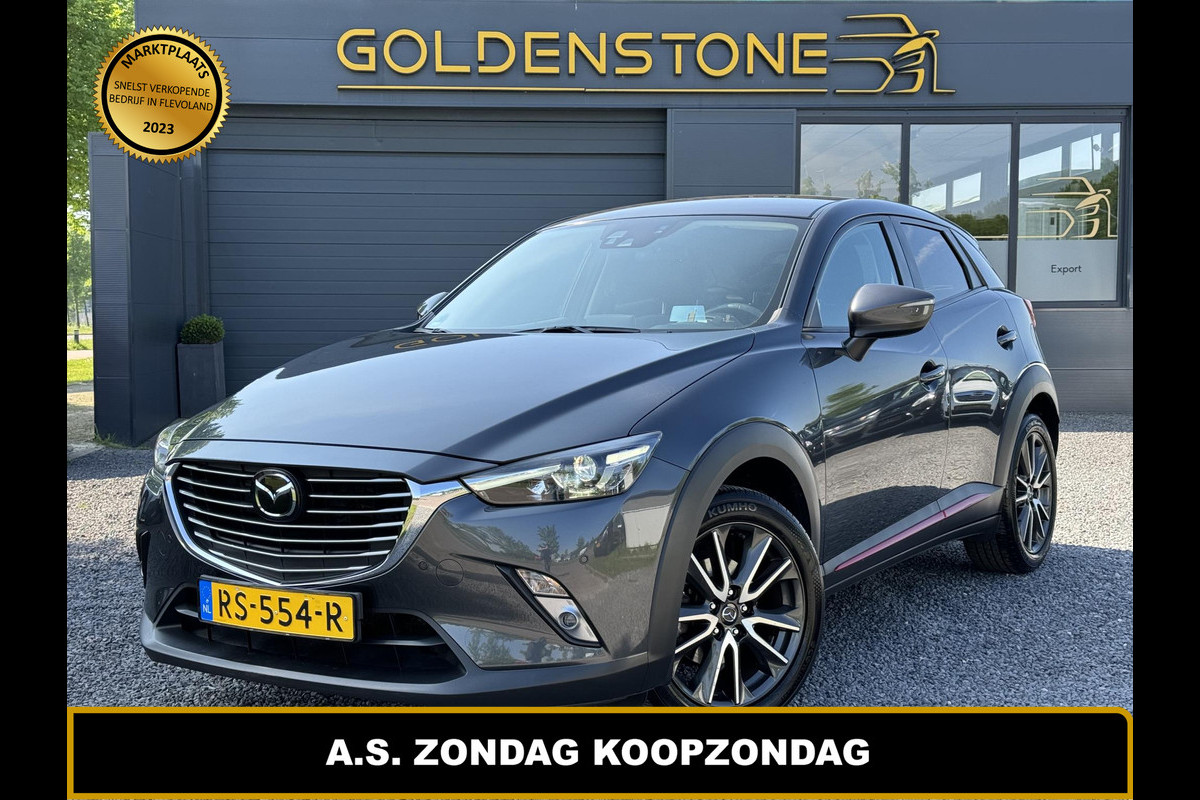 Mazda CX-3 2.0 SkyActiv-G 120 GT-M Automaat,Navi,Clima,Camera,Leder,PDC V+A,Nieuwe Apk bij Aflevering