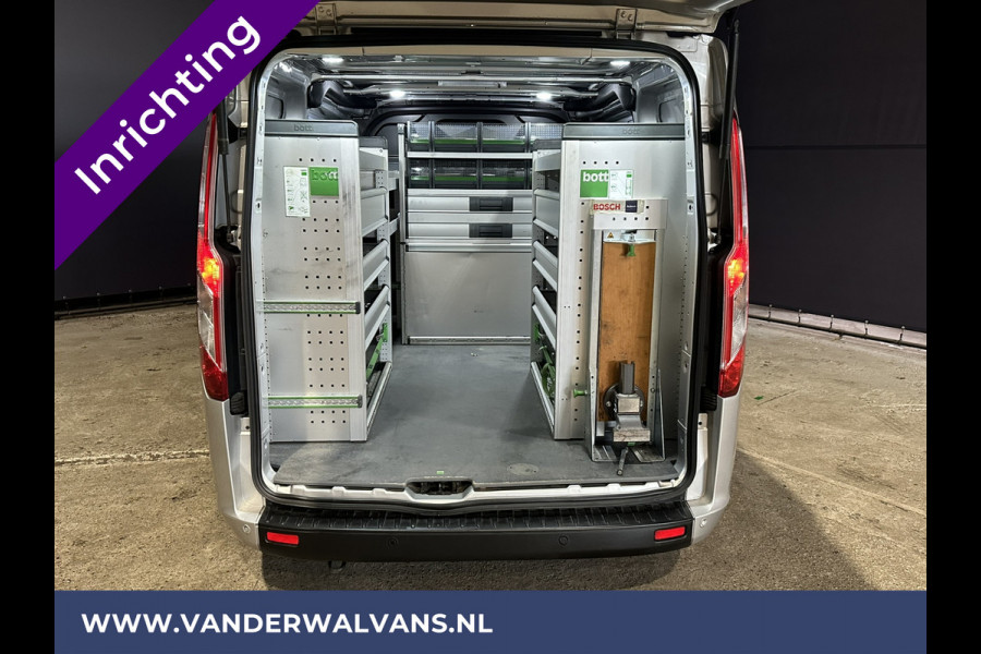 Ford Transit Custom 2.0 TDCI **BPM VRIJ voor de Ondernemer** L1H1 inrichting Euro6 Airco | Camera | Navigatie | Apple Carplay cruisecontrol, parkeersensoren, stoelverwarming, LED, verwarmde voorruit, bijrijdersbank, achterklep