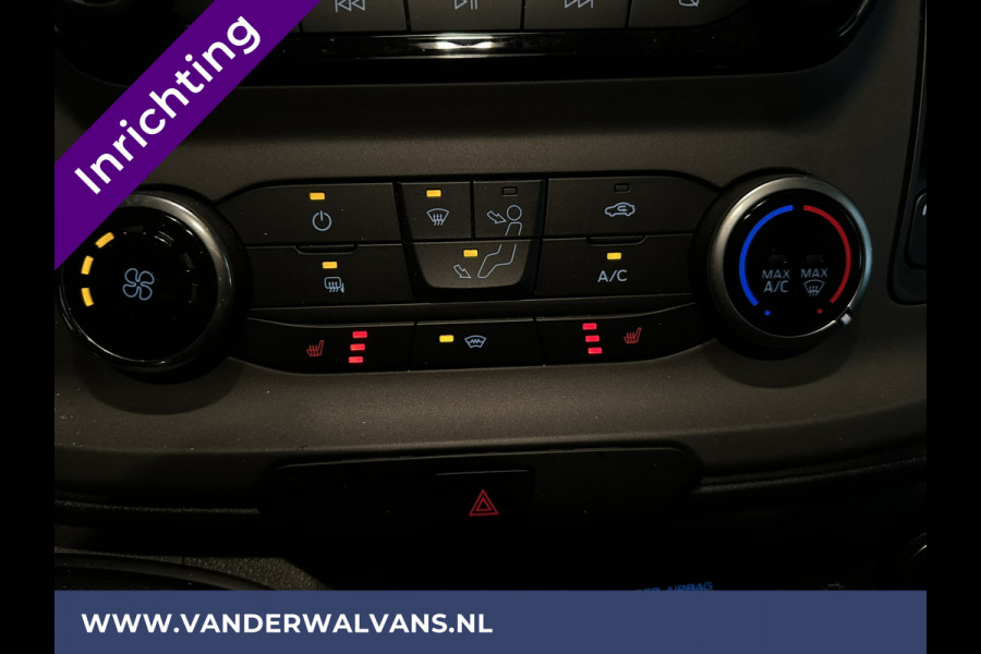 Ford Transit Custom 2.0 TDCI **BPM VRIJ voor de Ondernemer** L1H1 inrichting Euro6 Airco | Camera | Navigatie | Apple Carplay cruisecontrol, parkeersensoren, stoelverwarming, LED, verwarmde voorruit, bijrijdersbank, achterklep