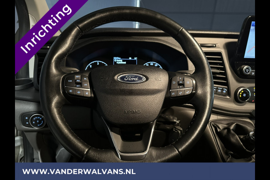 Ford Transit Custom 2.0 TDCI **BPM VRIJ voor de Ondernemer** L1H1 inrichting Euro6 Airco | Camera | Navigatie | Apple Carplay cruisecontrol, parkeersensoren, stoelverwarming, LED, verwarmde voorruit, bijrijdersbank, achterklep