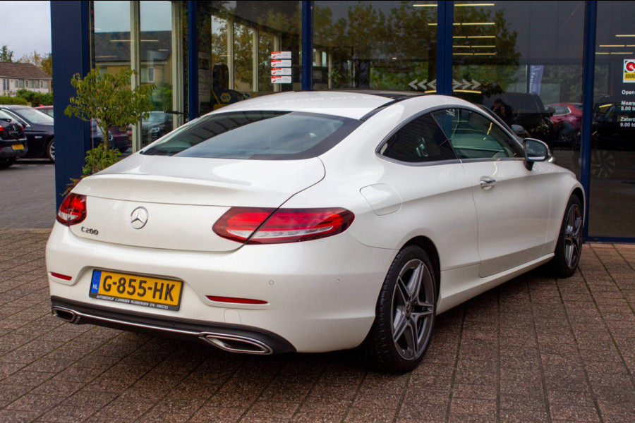 Mercedes-Benz C-Klasse Coupé 200 Premium Plus Pack AMG Line Navi | Prijs rijklaar incl. 12 mnd garantie | Panodak dak Leder 360Cam