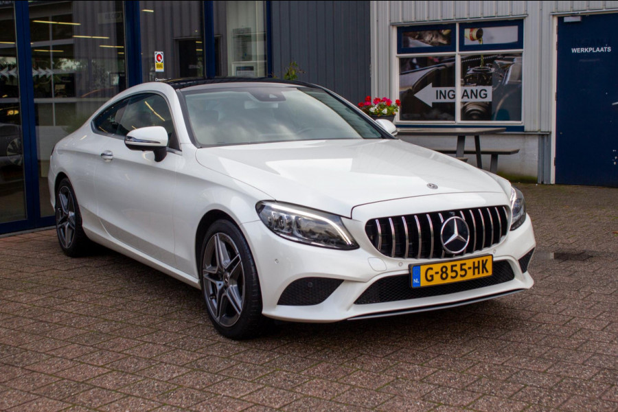 Mercedes-Benz C-Klasse Coupé 200 Premium Plus Pack AMG Line Navi | Prijs rijklaar incl. 12 mnd garantie | Panodak dak Leder 360Cam