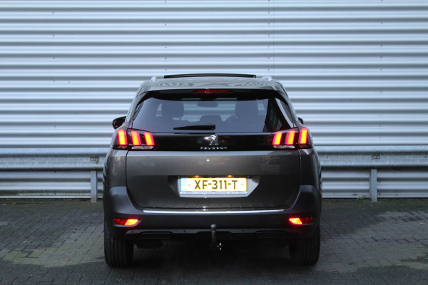 Peugeot 5008 1.2 PureTech 131pk Allure Automaat 7 zits NL-Auto NAP Panoramadak Clima Cruise Navi 360 Camera Trekhaak