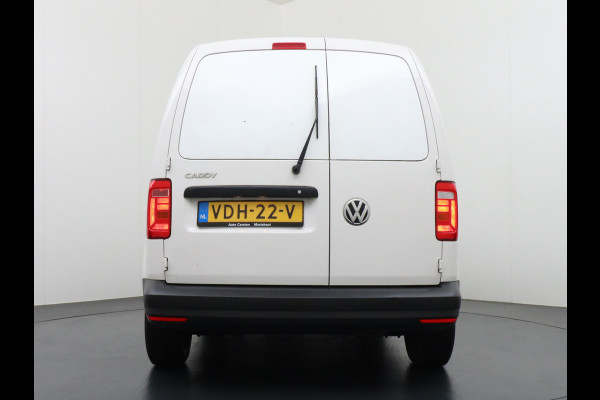 Volkswagen Caddy 2.0TDI EURO 6 Airco Schuifdeur-R Betonplex-Vloer Lat om Lat betimmering Multimedia systeem ESP ASR Elek.ramen Buitenspiegels ele Bluetooth Vervolgbotsing preventie  Brake Assist System Achterruit+Wissers+verwarmd Tussenwand m rooster Achterruitenwisser Euro 6