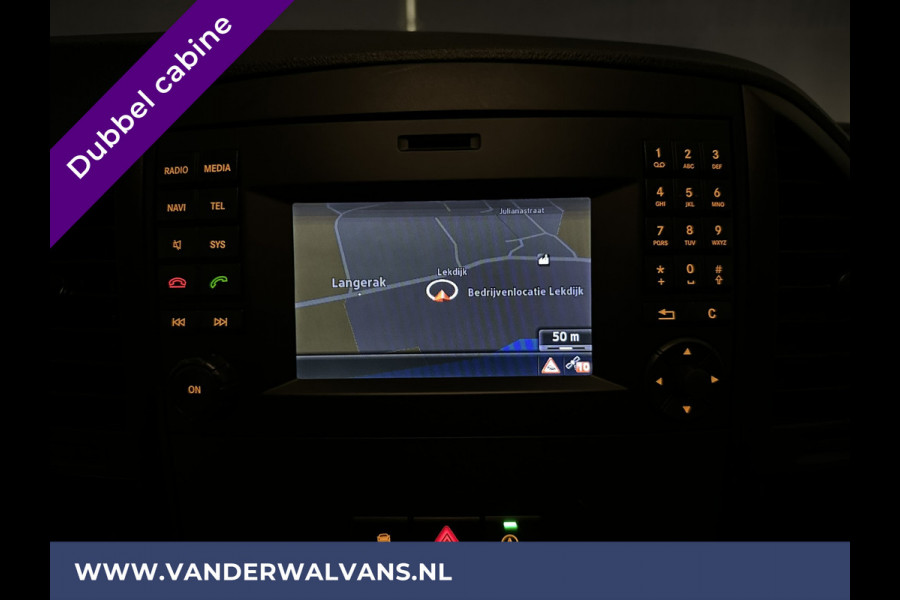 Mercedes-Benz Vito 114 CDI 136pk **BPM VRIJ voor de Ondernemer** L3H1 Dubbele cabine Euro6 Airco | Camera | Navigatie | LM Velgen Cruisecontrol, Trekhaak, Parkeersensoren, 5-Zits