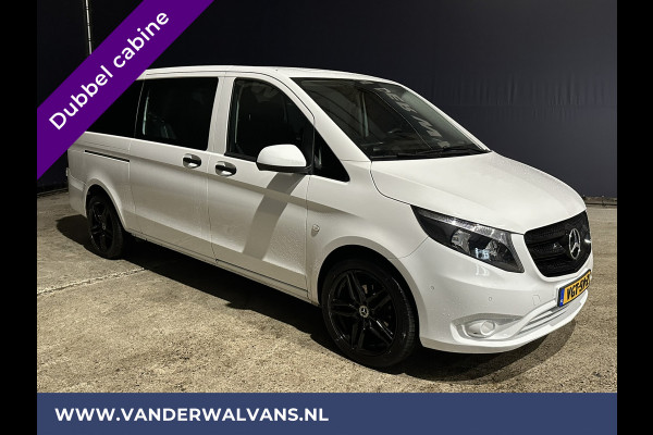 Mercedes-Benz Vito 114 CDI 136pk **BPM VRIJ voor de Ondernemer** L3H1 Dubbele cabine Euro6 Airco | Camera | Navigatie | LM Velgen Cruisecontrol, Trekhaak, Parkeersensoren, 5-Zits