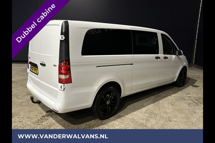 Mercedes-Benz Vito 114 CDI 136pk **BPM VRIJ voor de Ondernemer** L3H1 Dubbele cabine Euro6 Airco | Camera | Navigatie | LM Velgen Cruisecontrol, Trekhaak, Parkeersensoren, 5-Zits