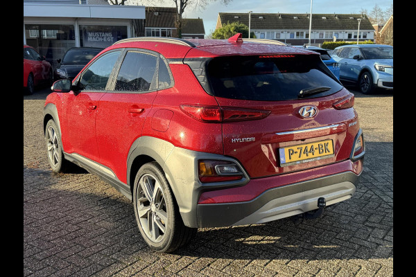 Hyundai Kona 1.0 T-GDI Premium 120pk Trekhaak | Dodehoeksensoren | Volledig Leder | Navigatie | Stoelverwarming | LED Koplampen | Achteruitrijcamera