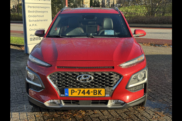 Hyundai Kona 1.0 T-GDI Premium 120pk Trekhaak | Dodehoeksensoren | Volledig Leder | Navigatie | Stoelverwarming | LED Koplampen | Achteruitrijcamera